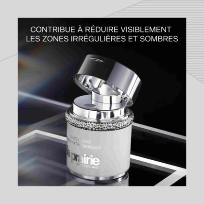 60ML La Prairie WHITE CAVIAR Crème extraordinaire, crème illuminatrice  1 of 4 