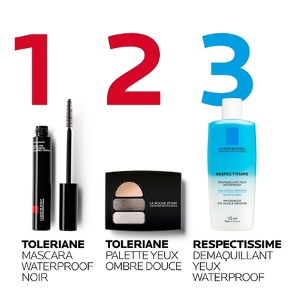 125ML LA ROCHE POSAY RESPECTISSIME Démaquillant biphasé yeux sensibles waterproof  1 of 4 