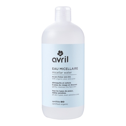 500ML AVRIL DEMAQUILLANT Eau micellaire au jus d'aloé véra certifiée bio  1 of 1 