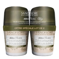 50ML SANOFLORE DEODORANTS Lot 2 déodorants bio efficacité 48h  1 of 2 