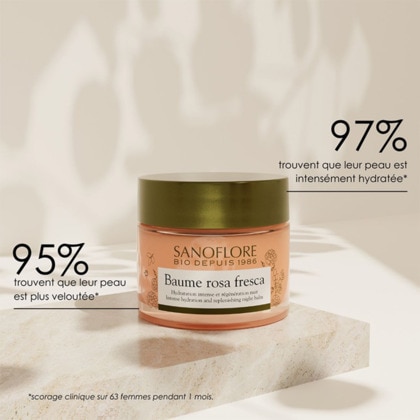 Crème de nuit régénérante certifiée bio à l'acide hyaluronique naturelle et à la rose de damas