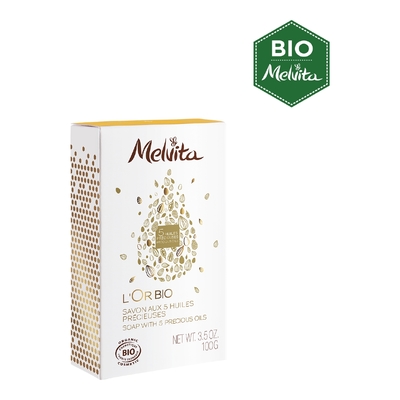 Melvita - Or Bio - Savon Aux 5 Huiles Précieuses - 100ml