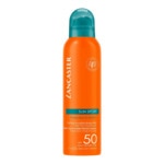 Brume invisible rafraîchissante application peau mouillée spf50