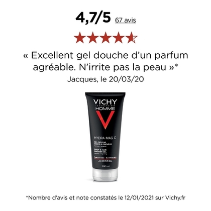 200ML VICHY HOMME V Gel Douche Corps et Cheveux  1 of 4 