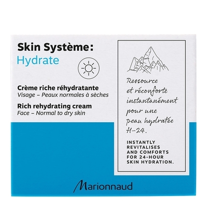 50mL MARIONNAUD SKIN SYSTÈME HYDRATE Crème riche réhydratante jour  1 of 3 