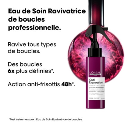 Eau de soin raviveuse de boucles sans rinçage