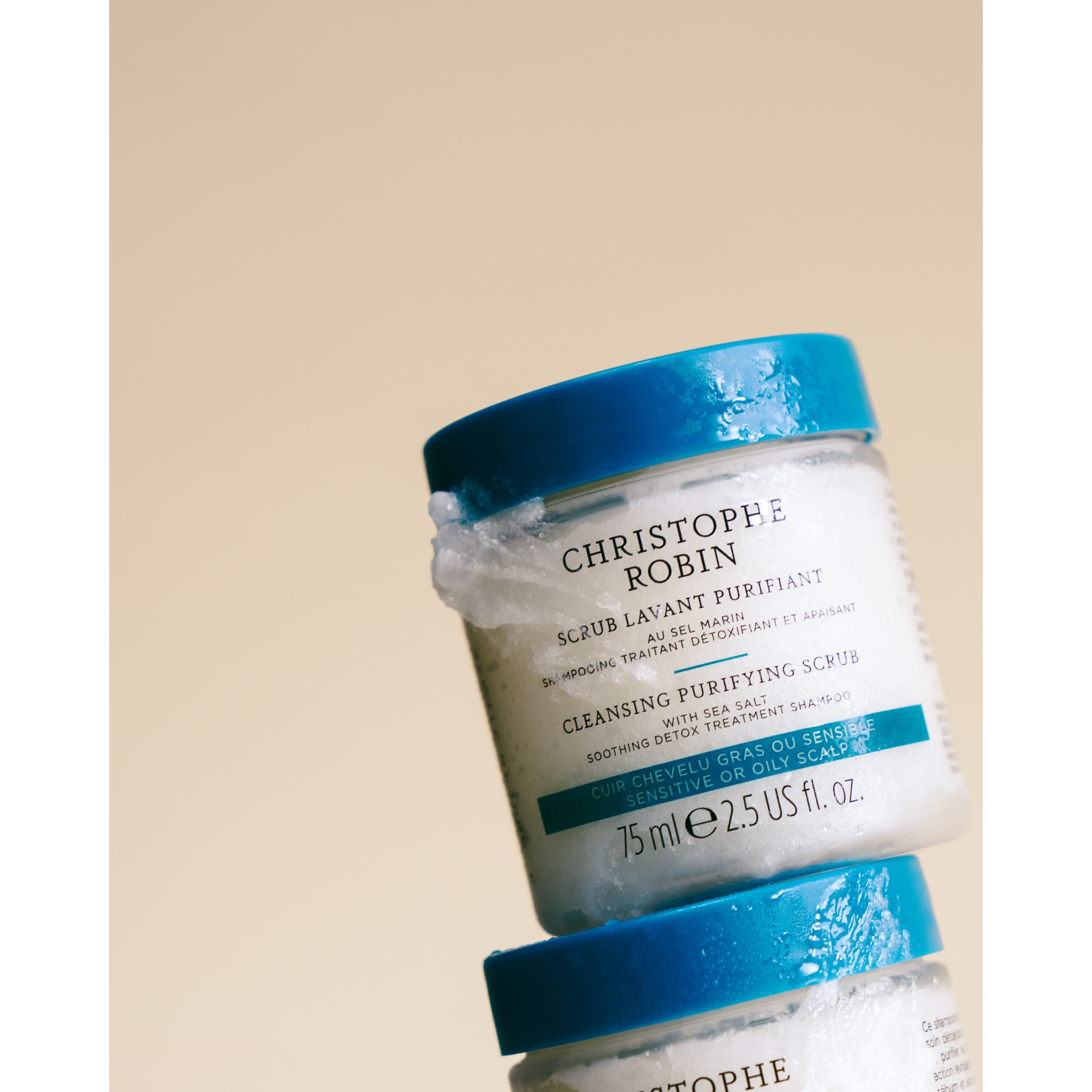 75ML CHRISTOPHE ROBIN PURIFIANTE Scrub lavant purifiant au sel marin  2 of 3 Scrub lavant purifiant au sel marin