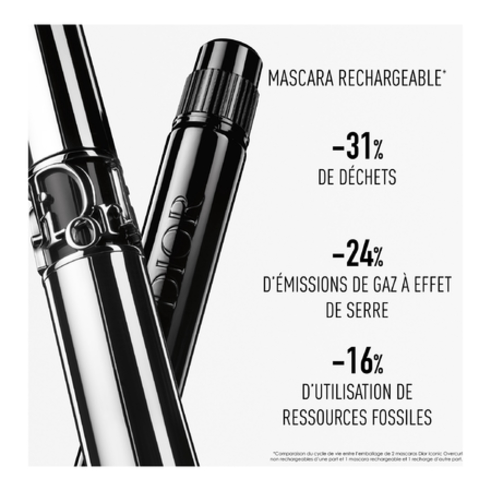 Mascara volume - tenue 24 h - effet fortifiant - recharge