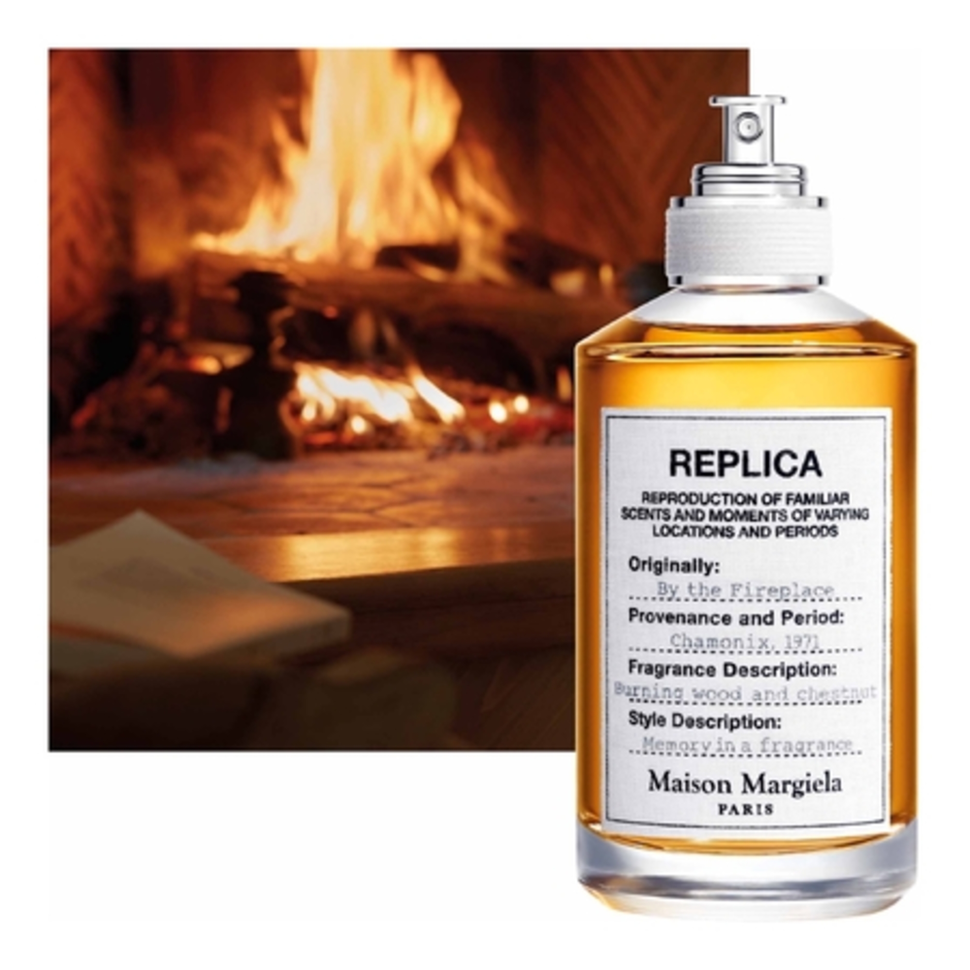  MAISON MARGIELA REPLICA BY THE FIREPLACE Coffret eau de toilette + miniature + vaporisateur de voyage  1 of 4 