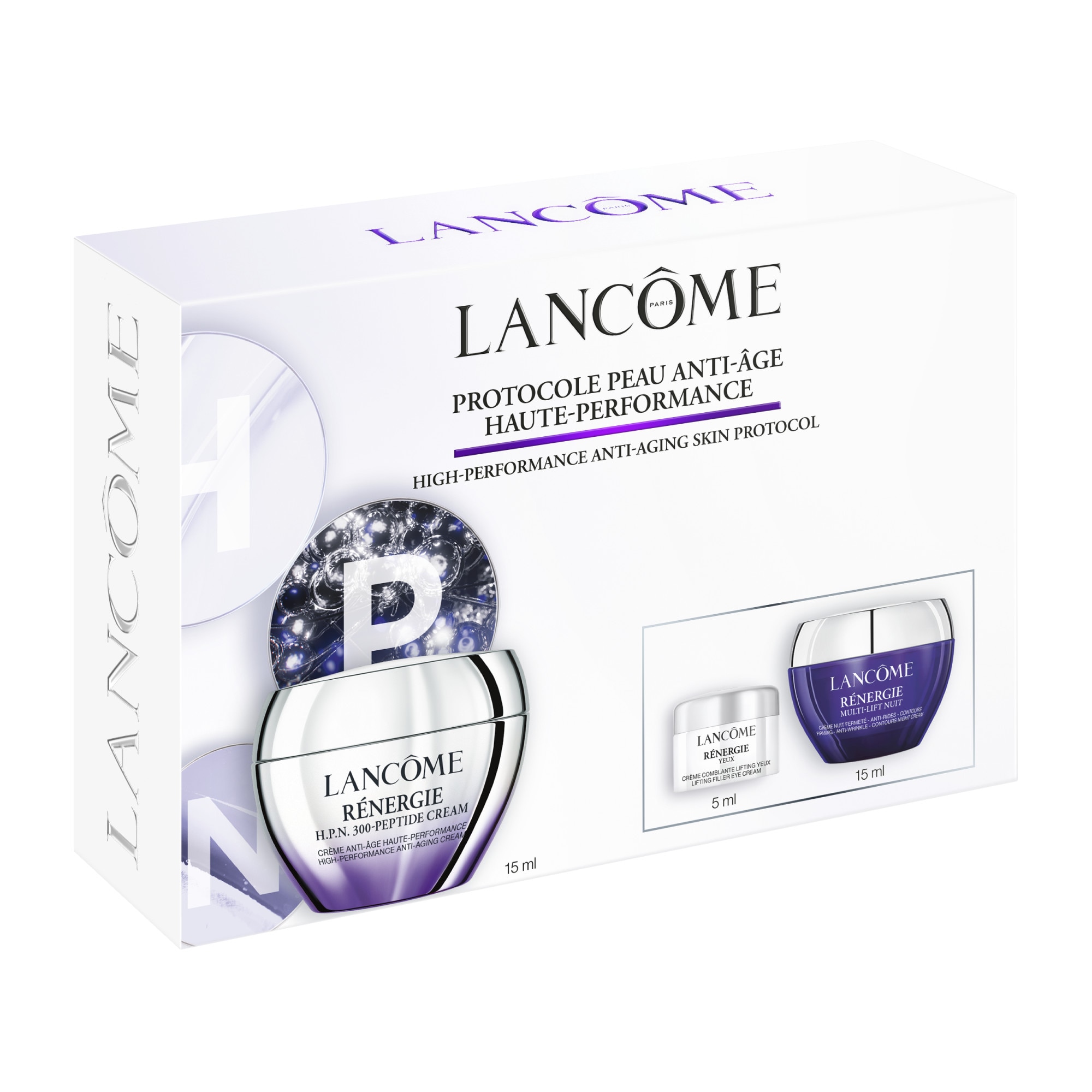 Lancôme - Renergie - Coffret - Crème Anti-âge Haute Performance + Crème Comblante Lifting Yeux + Crème Nuit