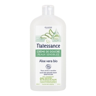 500ML Natessance DOUCHE BIO Crème douche peaux sensibles Aloé Véra  1 of 2 