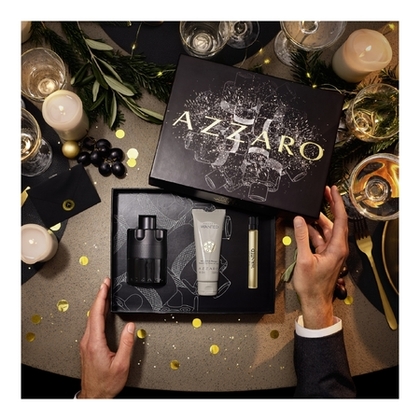 Coffret eau de parfum Intense + shampooing cheveux & corps + vaporisateur voyage