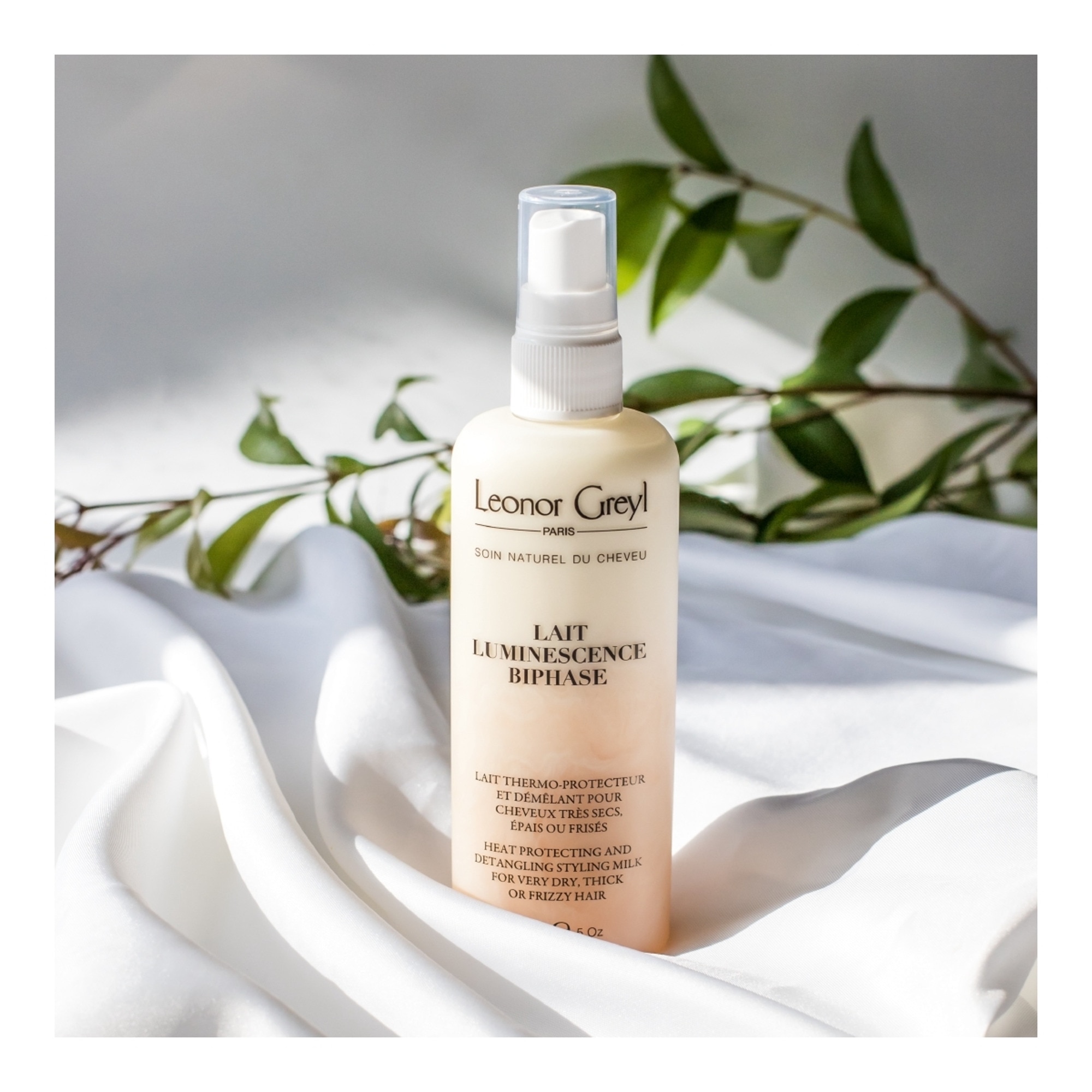 Lait thermo-protecteur démêlant cheveux très secs, épais ou frisés