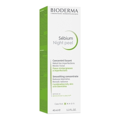 40ML BIODERMA SÉBIUM NIGHT PEEL Soin peeling doux anti-imperfections  1 of 4 