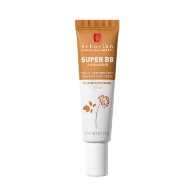 Erborian - Super Bb Au Ginseng - Crème Soin Couvrant Anti-imperfections - Caramel - 15ml