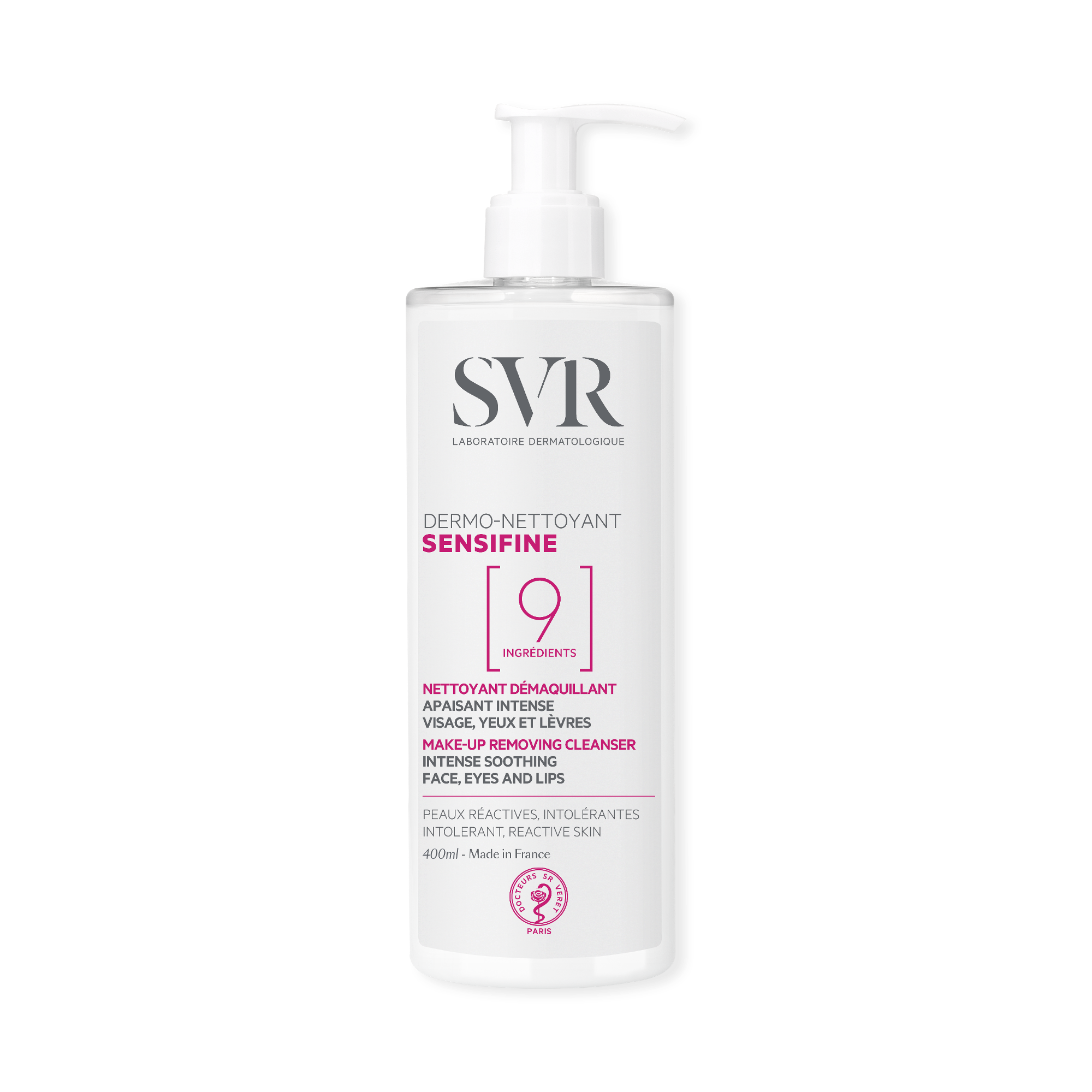 Laboratoire Svr - Sensifine - Nettoyant Démaquillant Apaisant Intense Visage,yeux Et Lèvres - 400ml