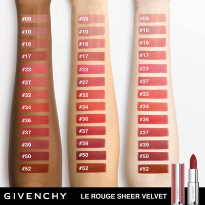  GIVENCHY LE ROUGE SHEER VELVET <br/> Rouge à lèvres Mat effet floutant Rouge à lèvres mat floutant à la texture velours  1 of 4 