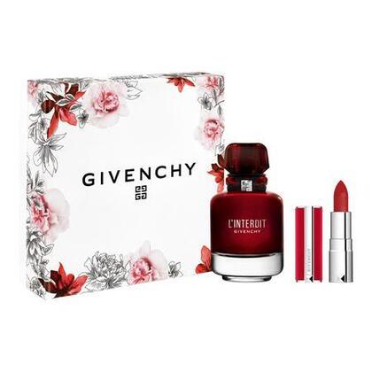  GIVENCHY L'INTERDIT GIVENCHY EAU DE PARFUM ROUGE Coffret eau de parfum rouge + mini le rouge deep velvet  1 of 4 