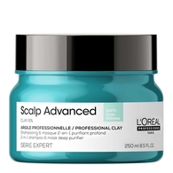 250ML L'ORÉAL PROFESSIONNEL SERIE EXPERT SCALP ADVANCED Argile professionnelle shampoing et masque 2-en-1  1 of 2 