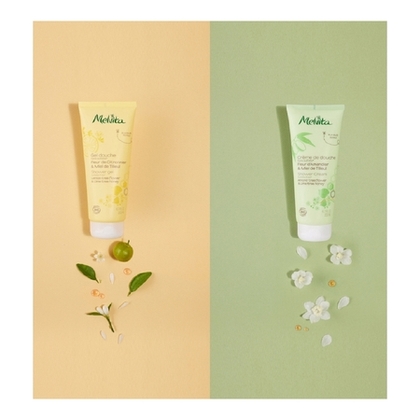 200ML MELVITA GELS DOUCHE MIEL & FLEURS Douche fleur citronnier & miel de tilleul  1 of 4 