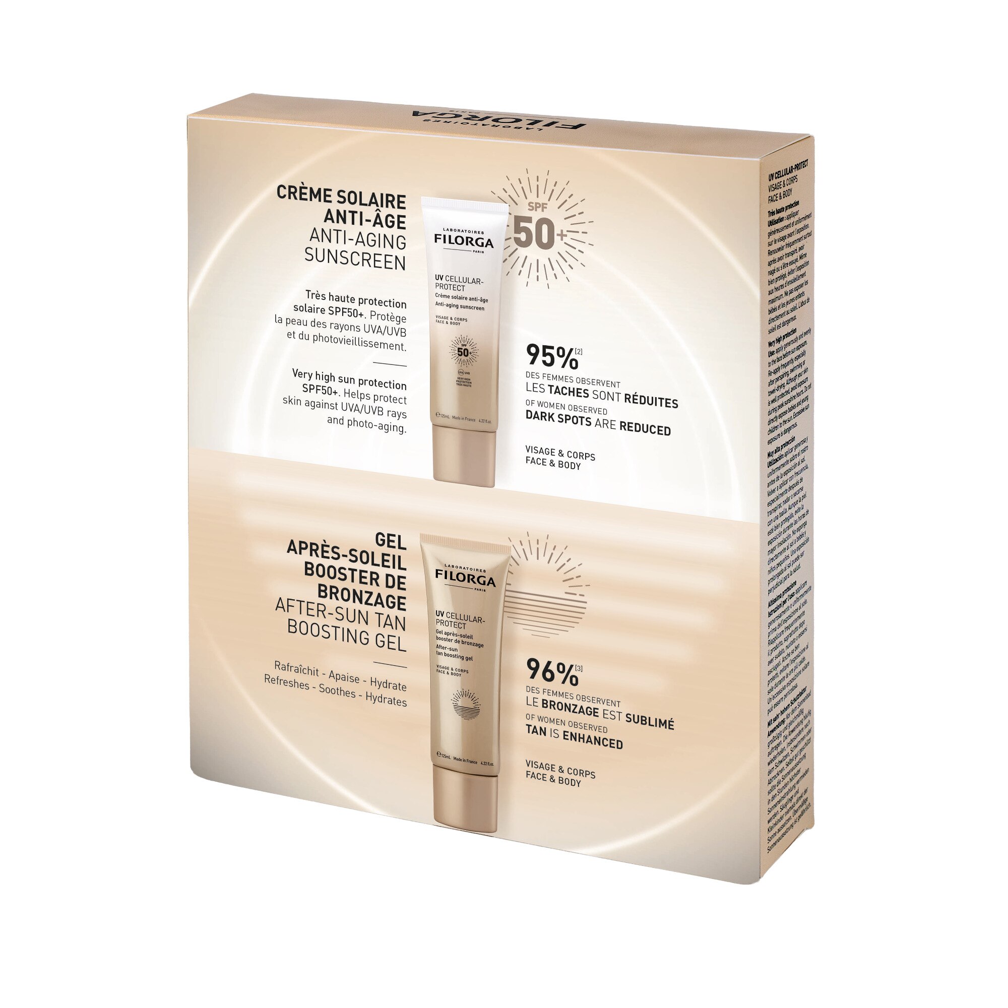 250ml Filorga UV-CELLULAR Coffret protection corps et après soleil 1 of 2