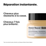 250ML L'ORÉAL PROFESSIONNEL ABSOLUT REPAIR Masque restructurant doré pour cheveux abîmés  2 of 4 Masque restructurant doré pour cheveux abîmés