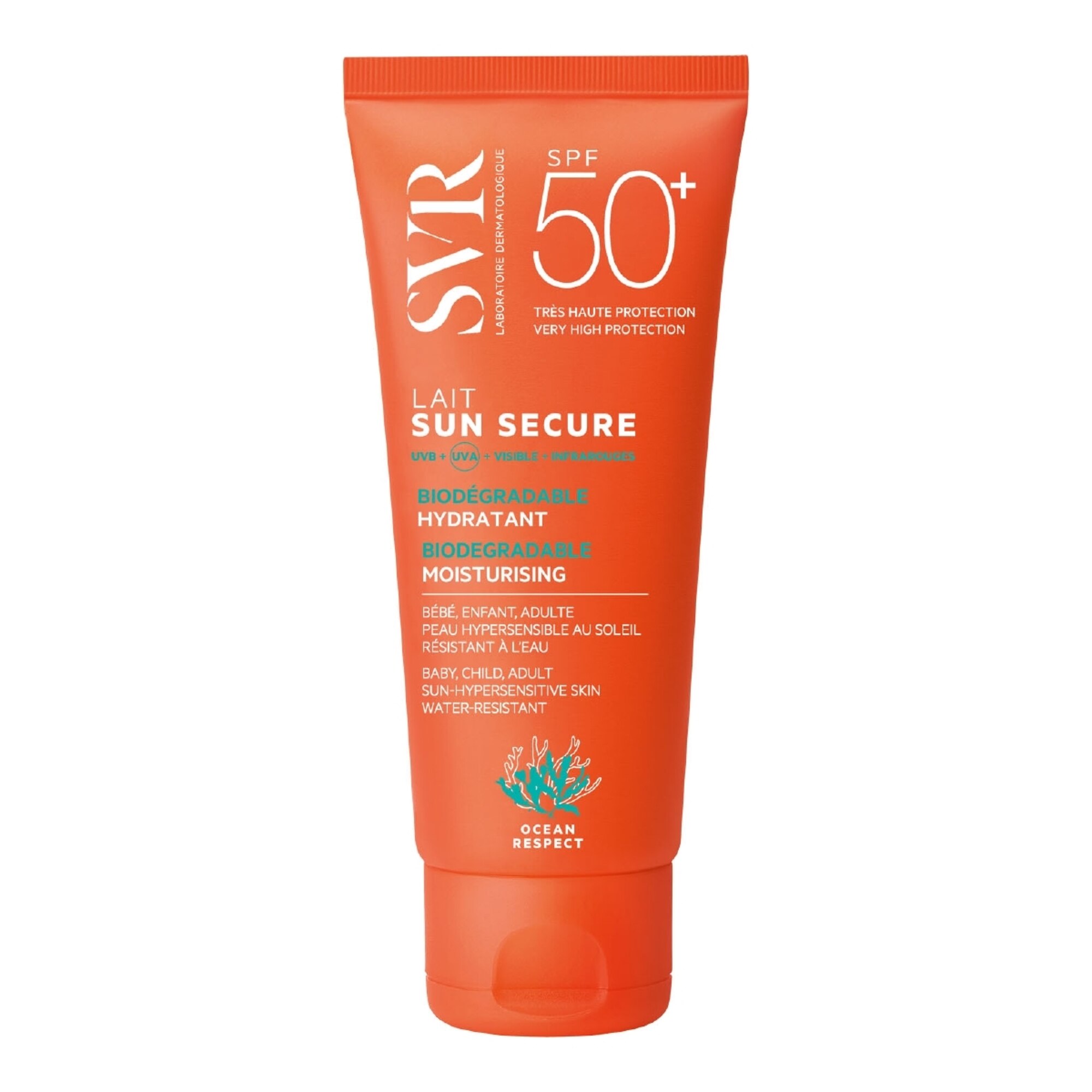 Laboratoire Svr - Sun Secure Lait Spf50+ - Lait Hydratant Invisible - 100ml