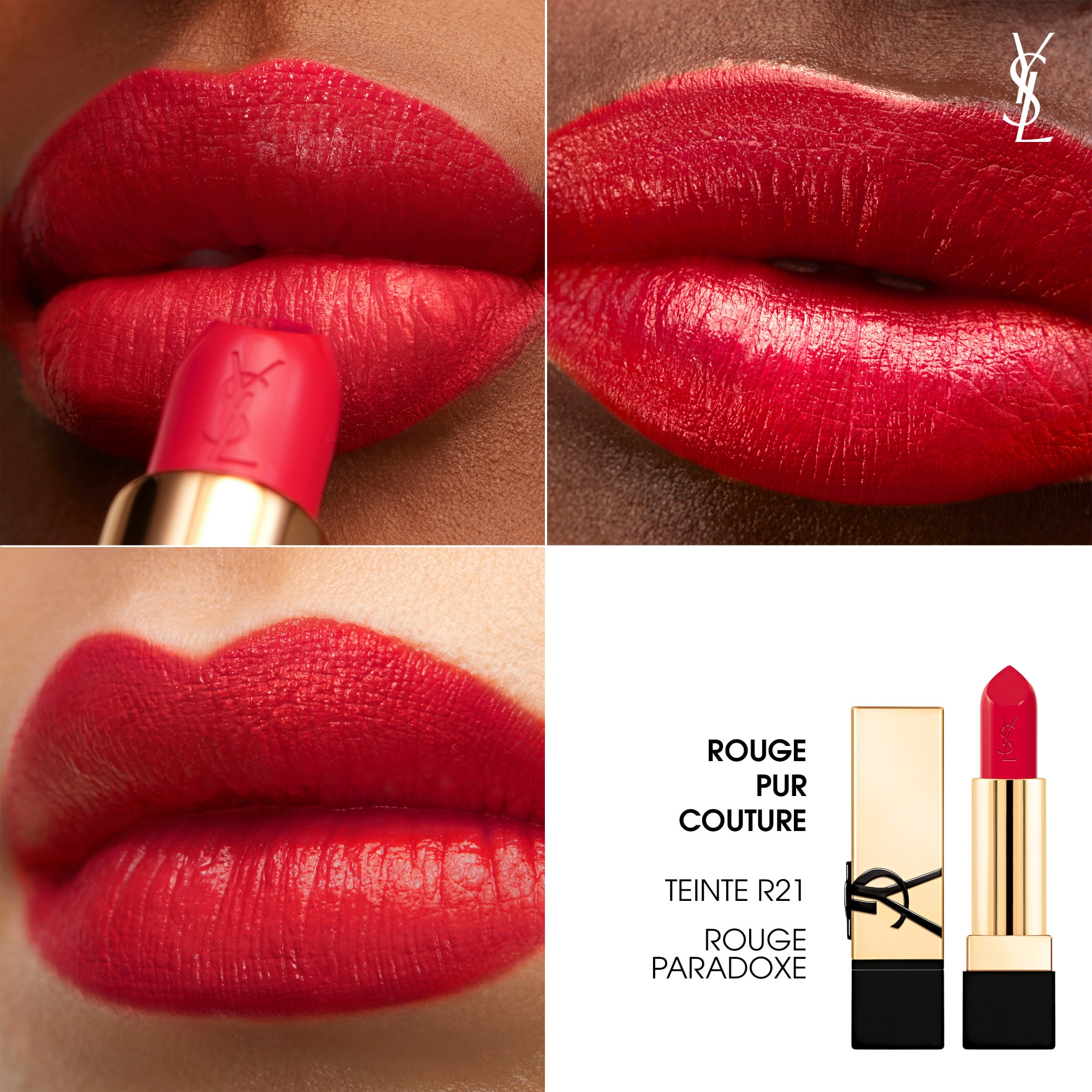 Yves Saint Laurent ROUGE PUR COUTURE Rouge à lèvres fini satin 1 of 4