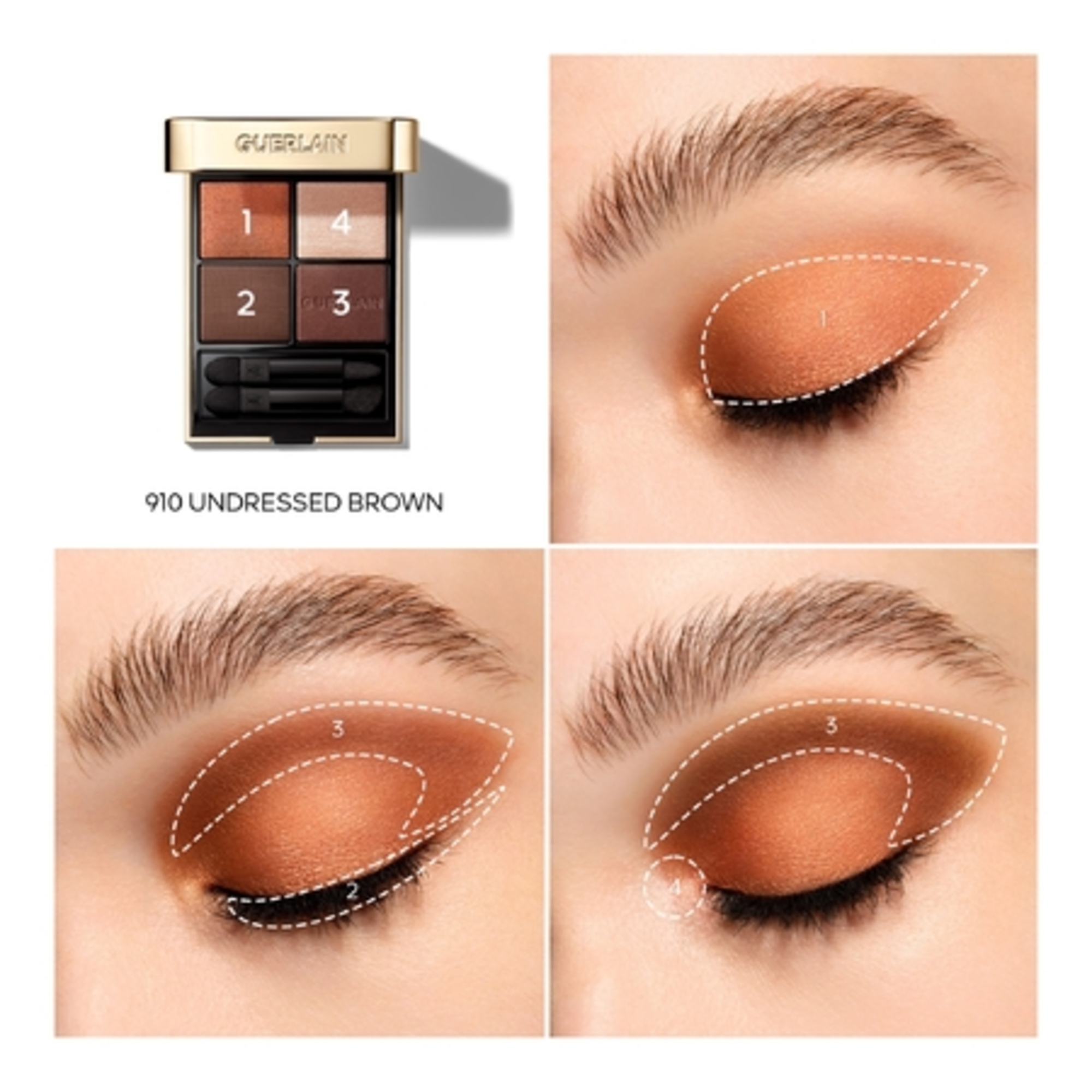 Ombres à paupières 4 couleurs