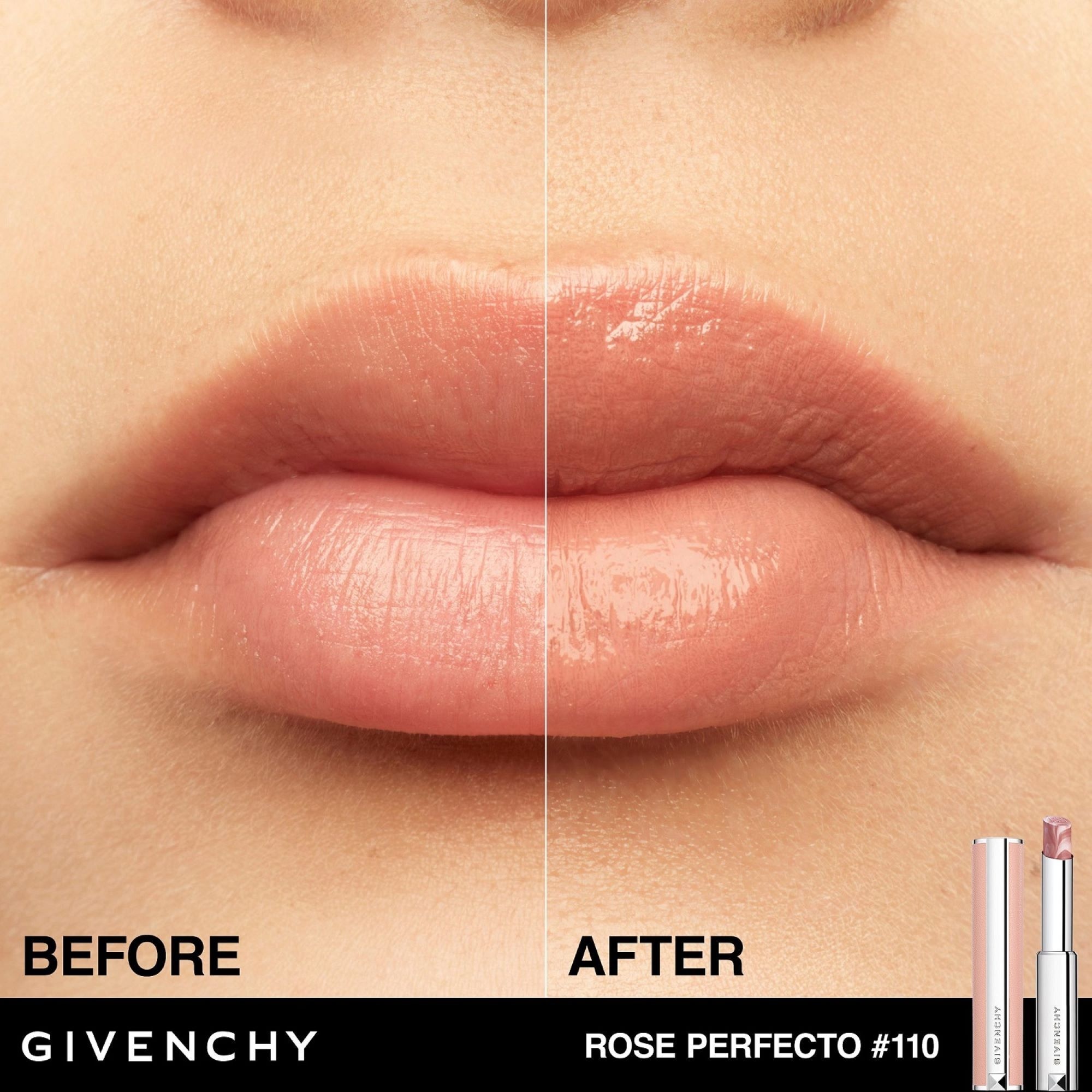 GIVENCHY ROSE PERFECTO LIP BALM Baume embellisseur de lèvres hydratation 24h 1 of 4
