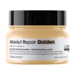250ML L'ORÉAL PROFESSIONNEL ABSOLUT REPAIR Masque restructurant doré pour cheveux abîmés  1 of 4 Masque restructurant doré pour cheveux abîmés
