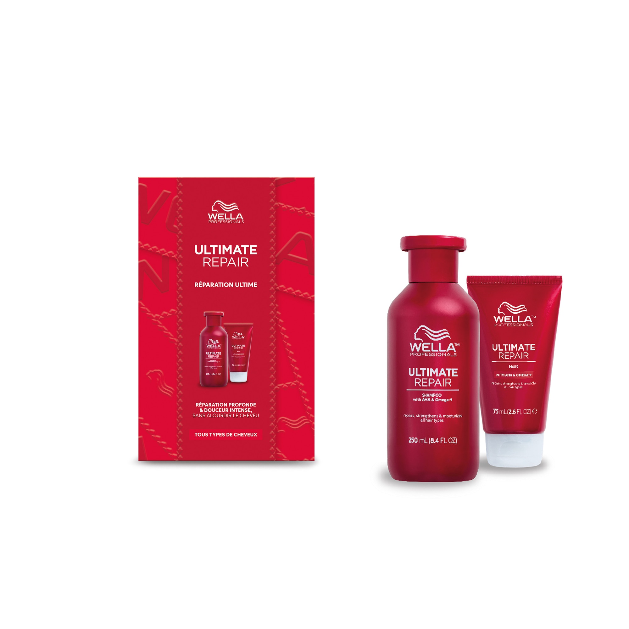 Coffret réparation ultime pour cheveux abîmés