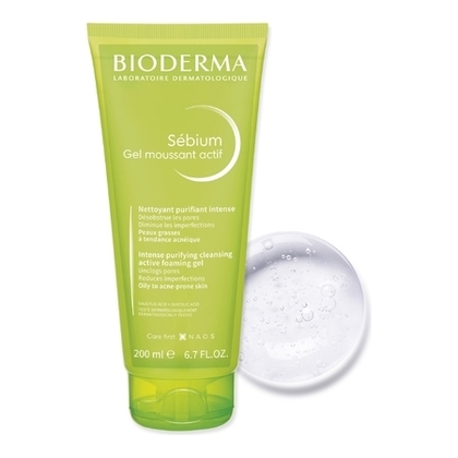 200ML BIODERMA SÉBIUM Gel moussant actif - peau mixte à grasse  1 of 3 