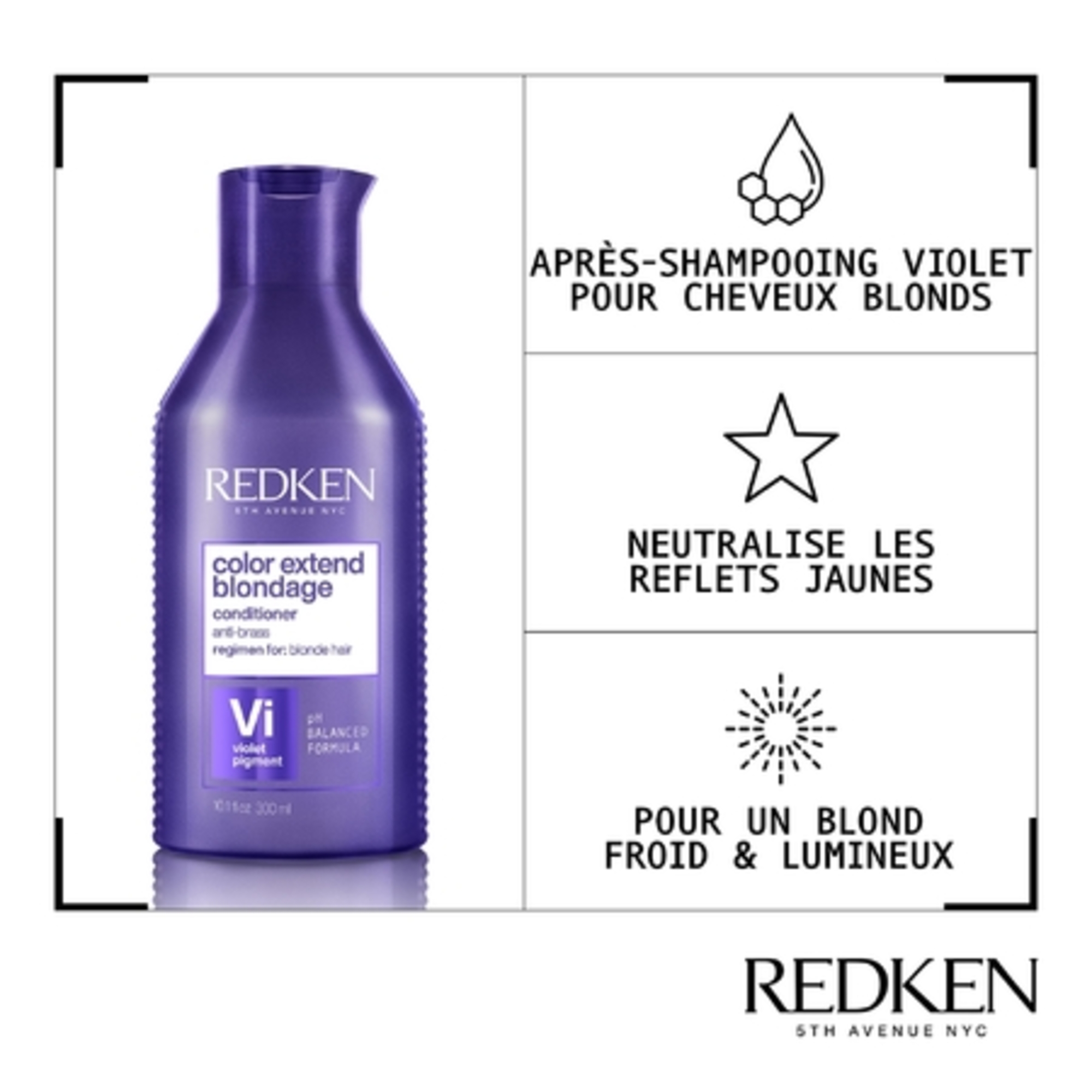 Après-shampoing neutralisant cheveux blonds