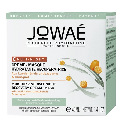 Jowae - Hydratation Énergisante - Crème-masque Hydratante Récupératrice Nuit Au Kumquat - 40ml