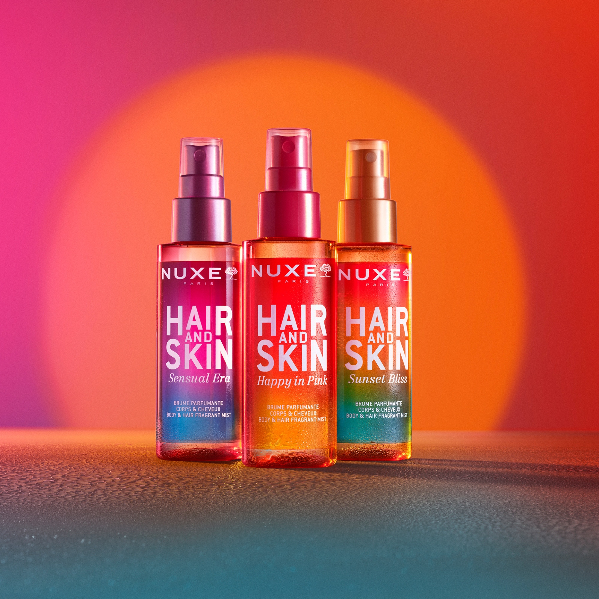 100mL Nuxe HAIR & SKIN HAPPY IN PINK Brume parfumante corps et cheveux  1 of 4 