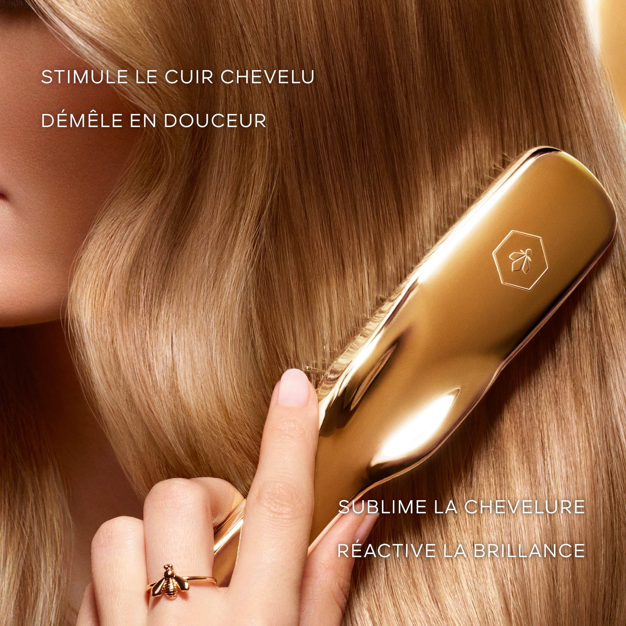 La brosse de soin cuir chevelu et cheveux