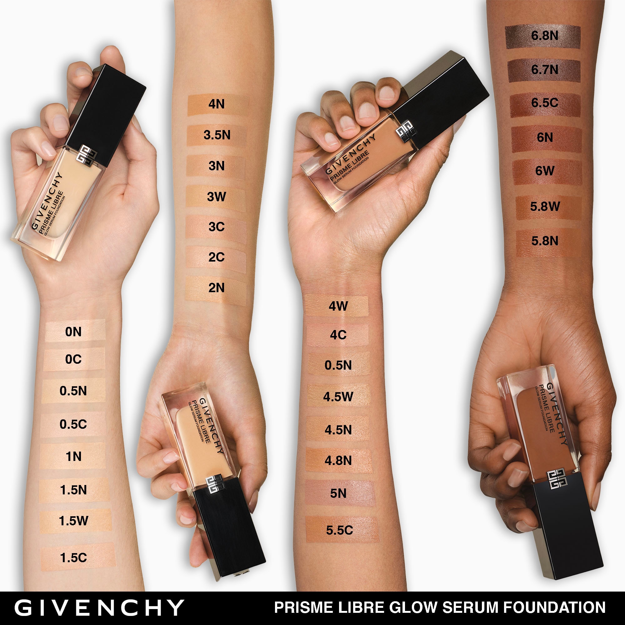  GIVENCHY PRISME LIBRE GLOW SERUM FOUNDATION Fond de Teint Soin-Perfecteur Eclat Floutant 24H & Hydratation 48H  1 of 4 
