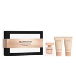 Coffret eau de parfum poudrée + gel douche + lait pour le corps