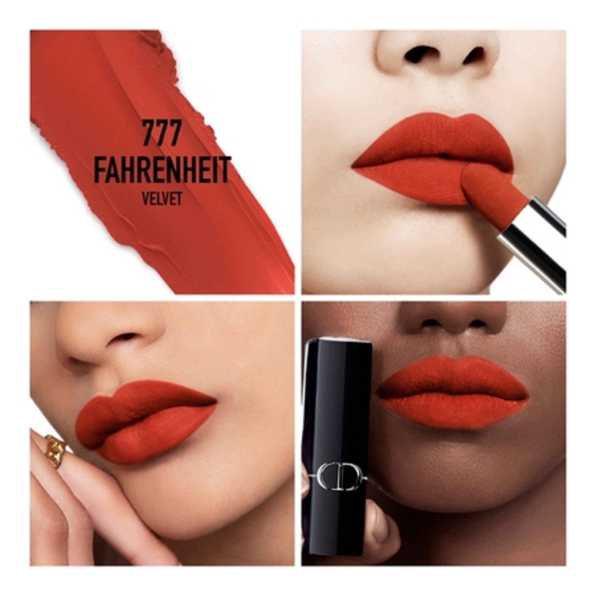 Rouge dior la recharge recharge de rouge à lèvres - 2 finis : velvet et satin