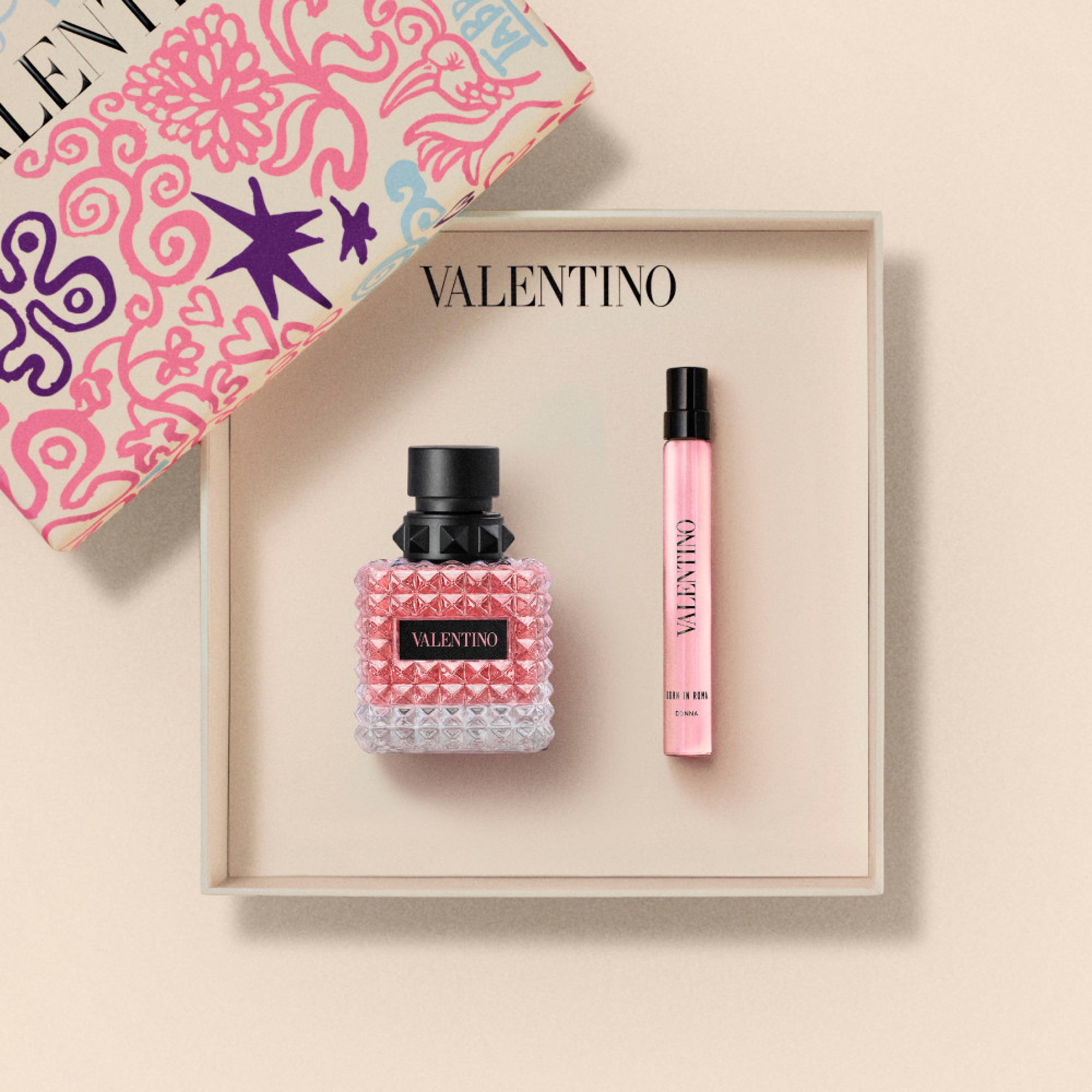 Valentino BORN IN ROMA DONNA Coffret - eau de parfum + format voyage 1 of 4