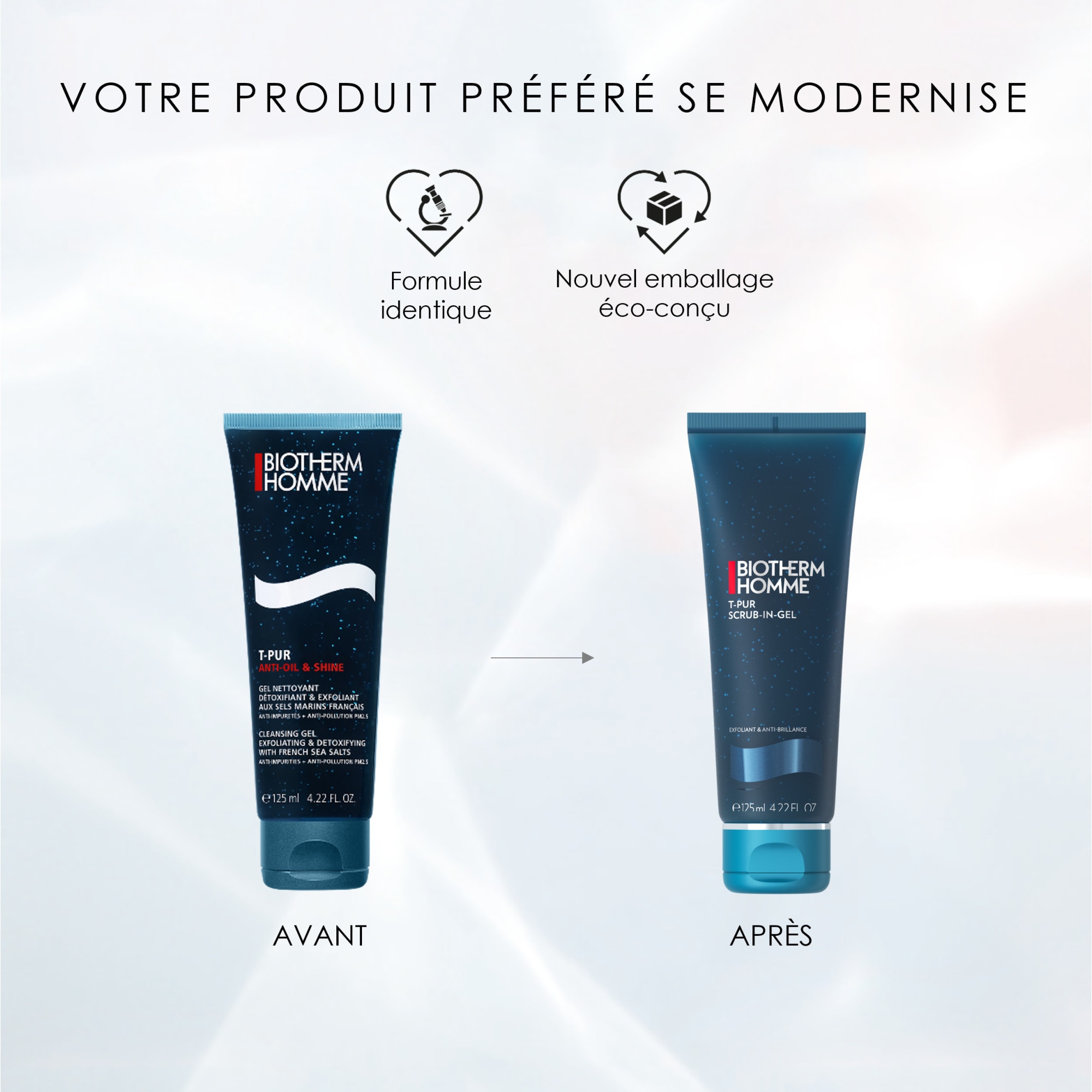 Gel nettoyant exfoliant