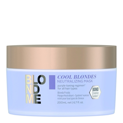 200ML undefined BLONDME Masque neutralisant système nuanceur violet pour cheveux blonds  1 of 4 