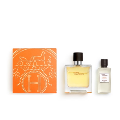  Hermès TERRE D'HERMES Coffret - pur parfum + lotion après rasage  1 of 3 