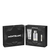  MONTBLANC EXPLORER PLATINUM Coffret eau de parfum + gel douche +  vaporisateur voyage  1 of 2 