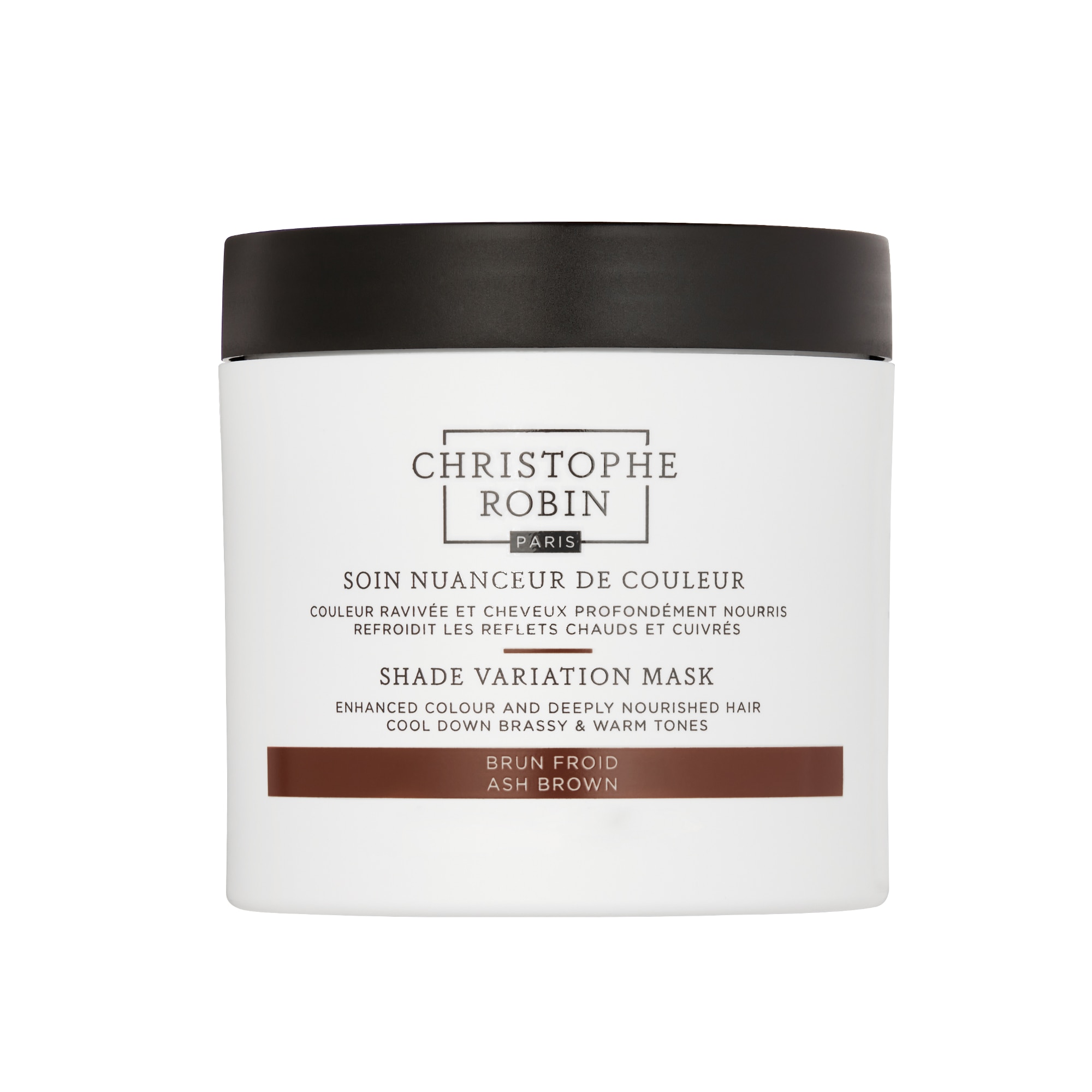 Christophe Robin - Soin Nuanceur De Couleur - Masque Raviveur De Couleur - Brun Froid - 250ml