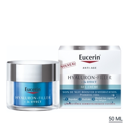 50mL EUCERIN HYALURON-FILLER + 3X EFFECT Soin de nuit booster d'hydratation  1 of 4 