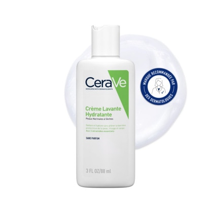 104G CERAVE CRÈME LAVANTE HYDRATANTE Crème lavante hydratante visage & corps peaux sèches à très sèches  1 of 4 