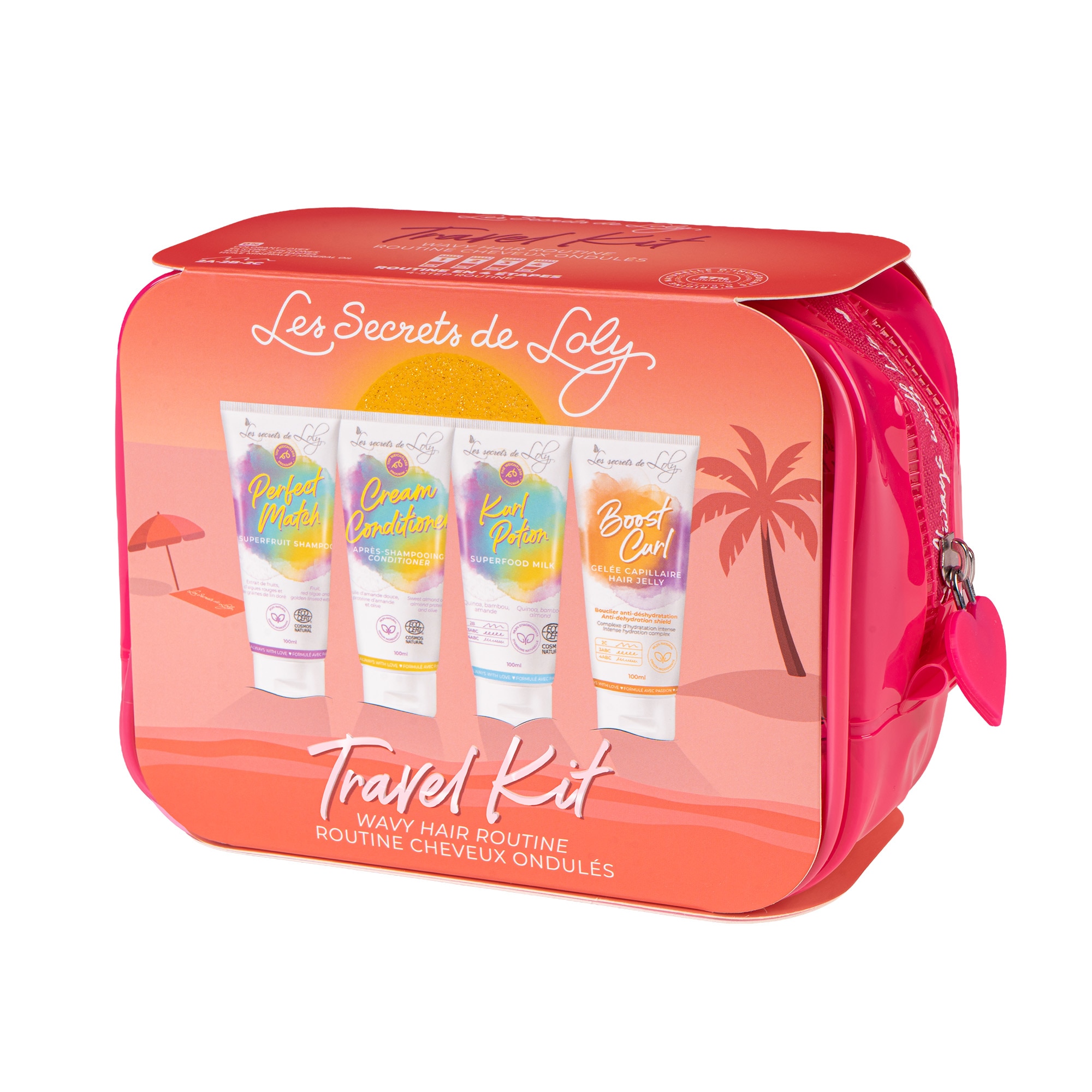 Les Secrets De Loly - Trousse Cheveux Ondulés - Trousse Cheveux Ondulés - Format Voyage