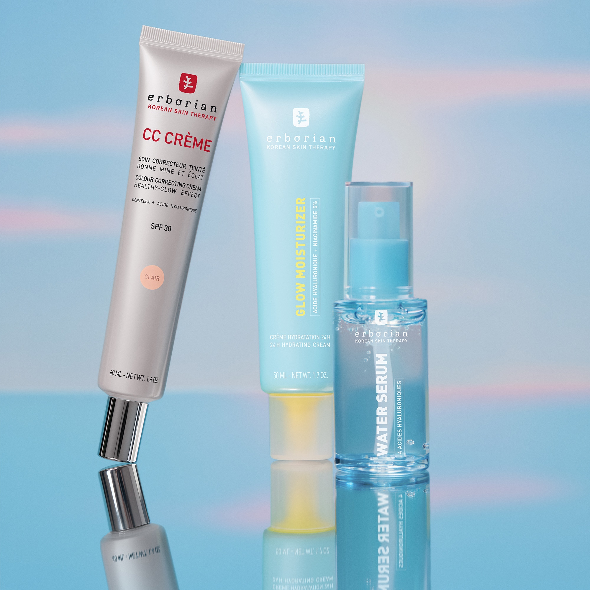 ERBORIAN GLOW MOISTURIZER Crème hydratation 24h effet glass skin 1 of 4